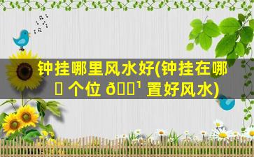 钟挂哪里风水好(钟挂在哪 ☘ 个位 🌹 置好风水)